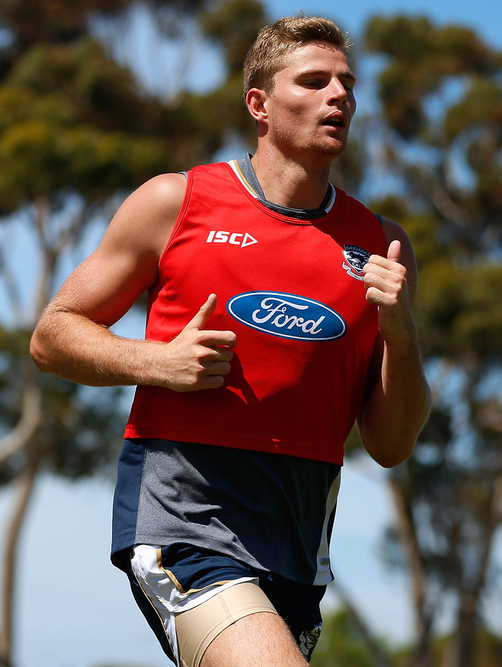 AFL 2015 Training - Geelong 141215 Nathan Vardy could be the Cats' No.2 forward this season - ${keywords}